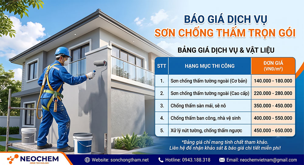 báo giá sơn trọn gói