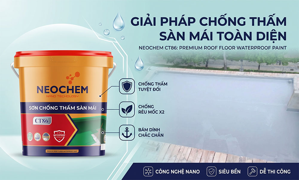 sơn chống thấm sân thượng neochem ct86